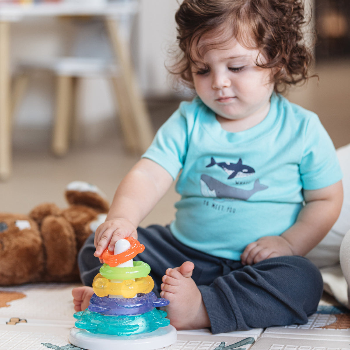 IcyBite Ocean Rings Teething and Stacking Toy