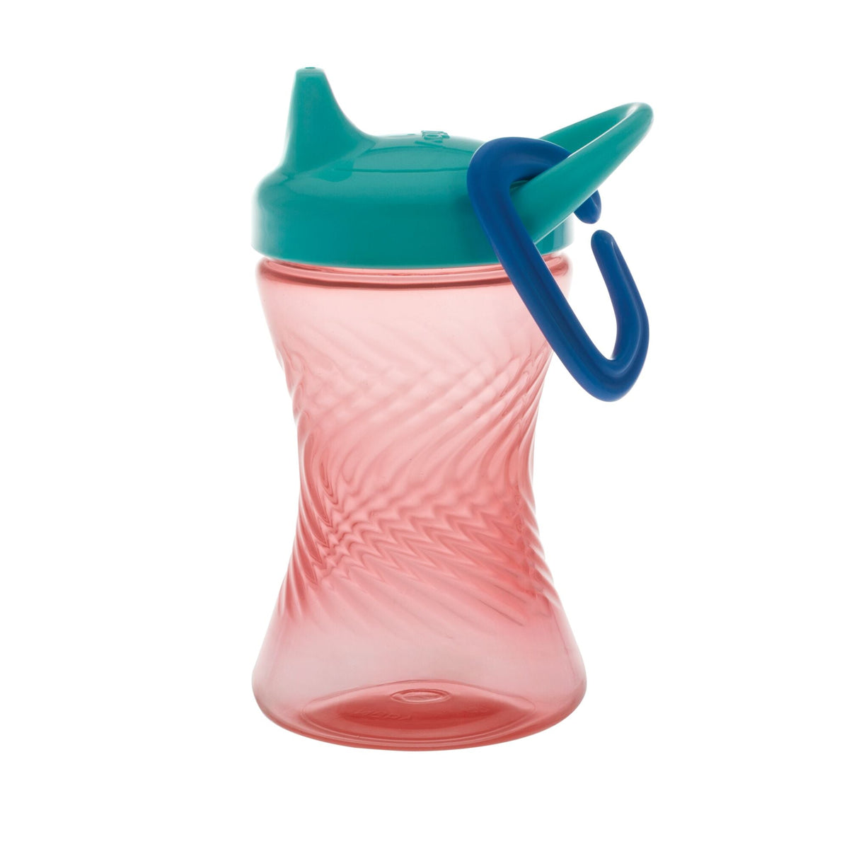 Hard Spout Sippy Cup with Carabiner (3 Pack) | Aqua/Red/Green