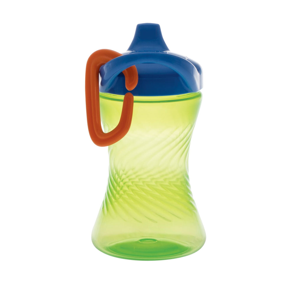 Hard Spout Sippy Cup with Carabiner (3 Pack) | Aqua/Red/Green