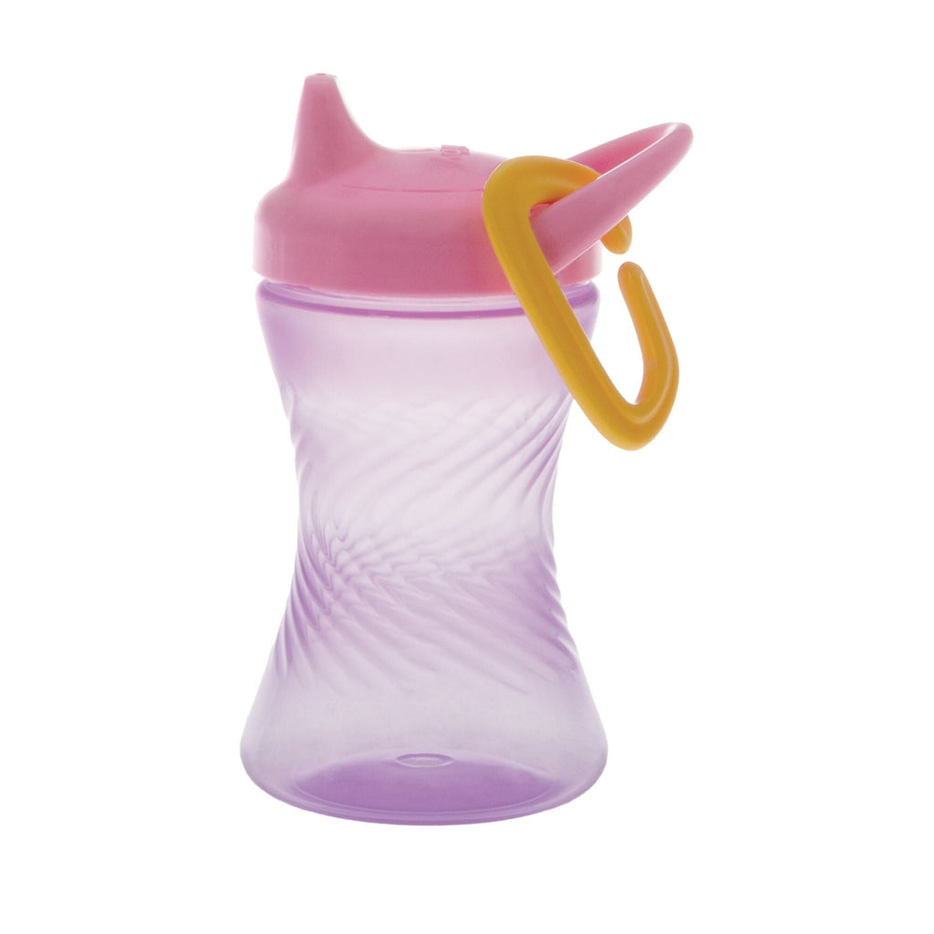 Hard Spout Sippy Cup with Carabiner (3 Pack) | Pink/Green/Purple