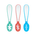 3-Stage Silicone Dipping Spoons | Aqua / Red / Blue