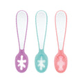 3-Stage Silicone Dipping Spoons | Purple / Aqua / Pink