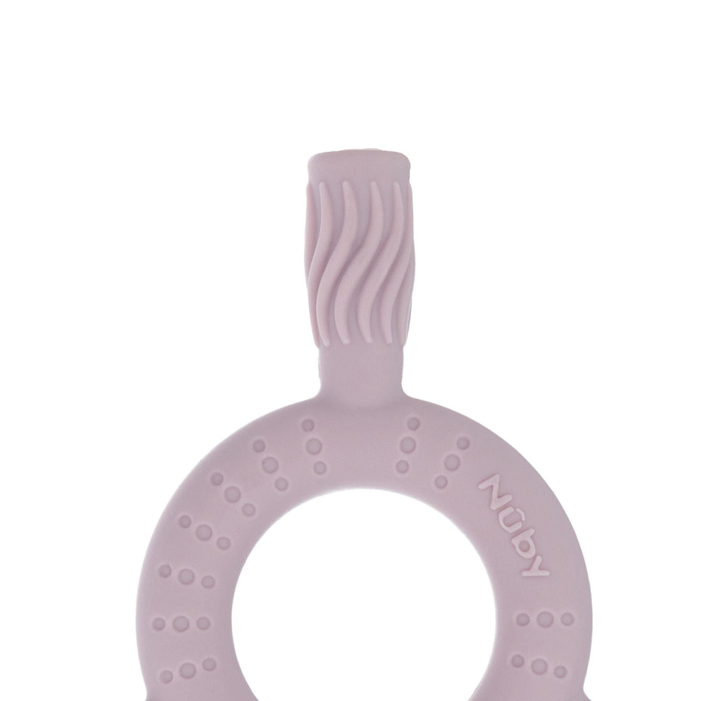 Hollow Sensory Tube Teethers | Pink/Plum