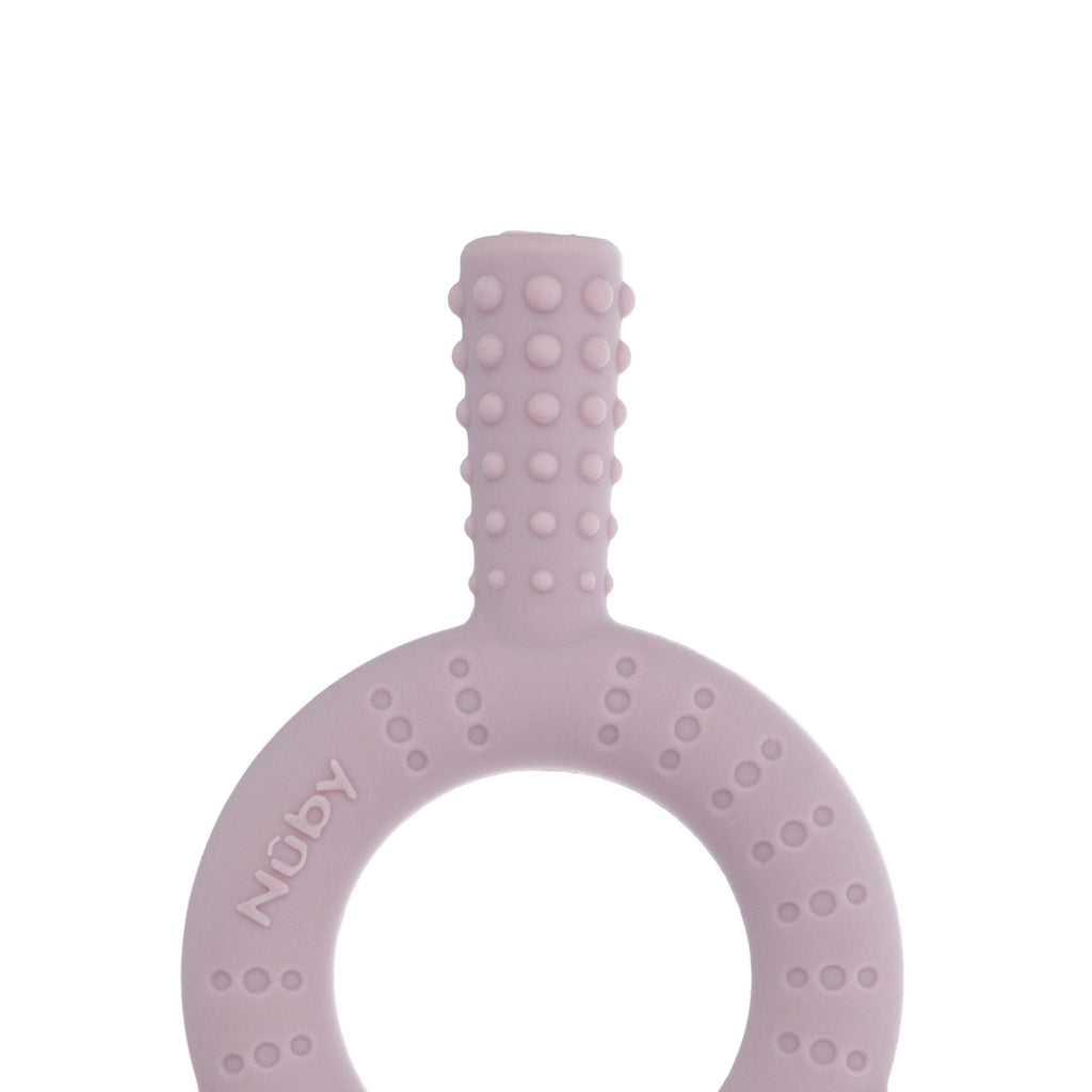 Hollow Sensory Tube Teethers | Pink/Plum