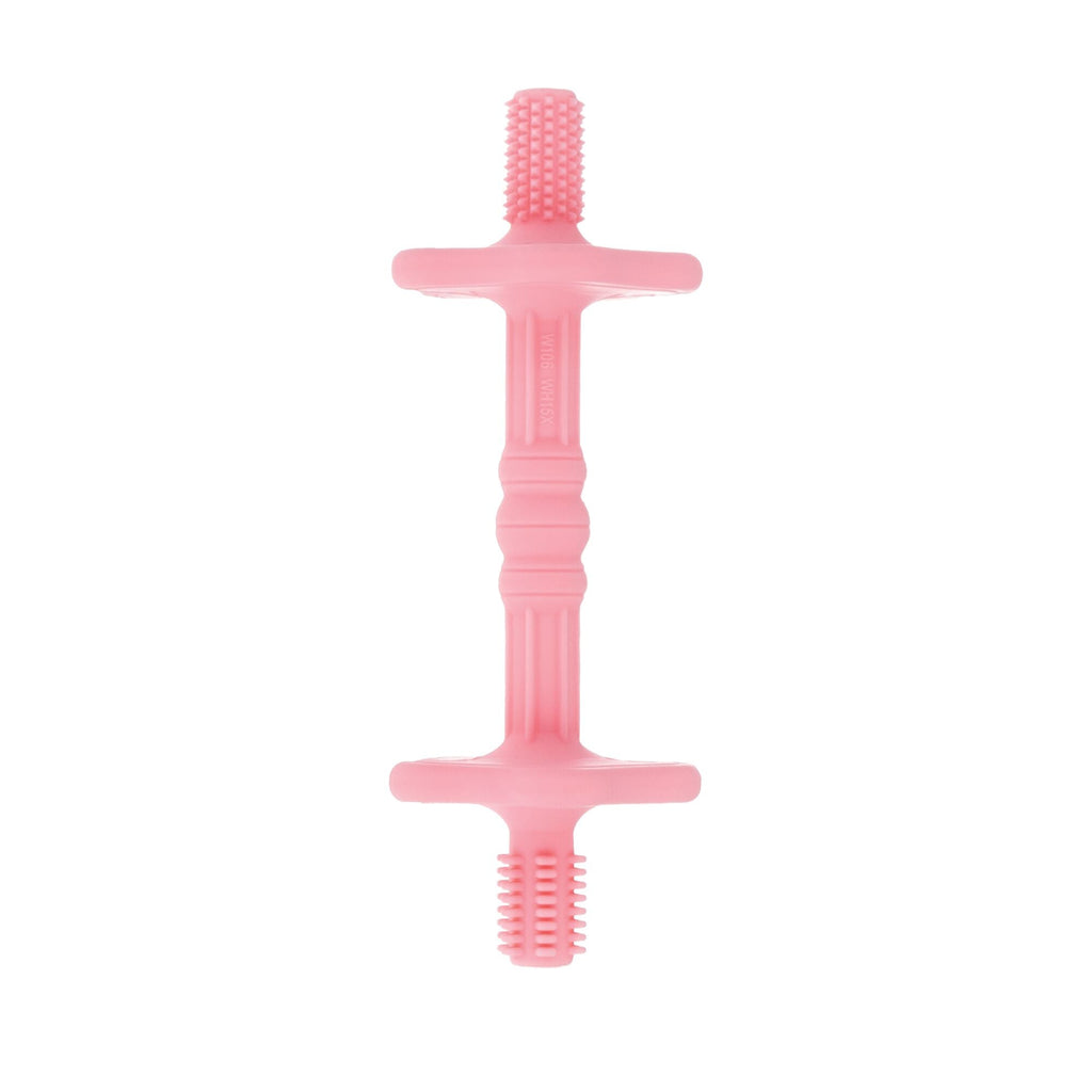 Hollow Sensory Tube Teethers | Pink/Plum